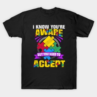 autism acceptance  awareness T-Shirt